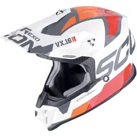 Scorpion VX-16 Evo Air Analog - Weiß/Orange/Grau/Rot / M