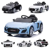 ES-Toys Kinderfahrzeug Elektro Auto "Audi R8 Spyder" MP3 blau