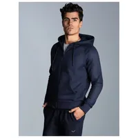 TRIGEMA Sweatjacke »TRIGEMA Sweatjacke mit Kapuze«, blau
