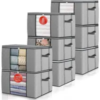 Luxuskollektion Aufbewahrungsbox Aufbewahrungstasche 90L 8 Stück mit Deckel und