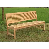 LINDER EXCLUSIV Stabile Gartenbank KINGSBURY - Premium Teak ohne