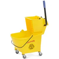 Ulsonix Putzwagen mit Presse Wischwagen Wischeimer Putzeimer 24 l
