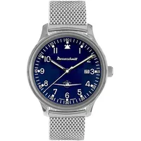 Messerschmitt ME42-108M Herren-Fliegeruhr Mesh-Band Blau