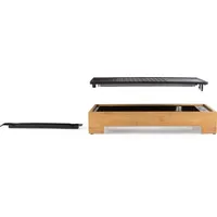 DOMO collection DOMO DO9271G Elektro Grill Kontrollleuchte, Antihaftbeschichtung Holz,