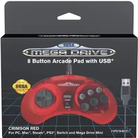 Retro-bit Sega Mega Drive USB - Crimson Red -