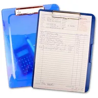 RHEITA Klemmbrett DIN A4 mit Boxfunktion transparent blau
