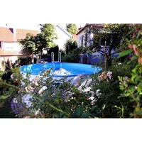 Waterman Stahlwandpool rund Exklusiv 400x120 cm, Stahl 0,6 mm