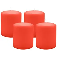 Kopschitz Kerzen Stumpenkerze 10 cm rot 4 St.