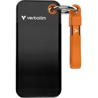 Verbatim Pocket SSD, Schwarz/Orange 2TB USB-C 3.1 (32197)