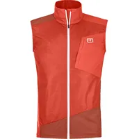 Ortovox Herren Windbreaker Weste (Größe XL, rot)