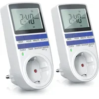 Bearware 2x Zeitschaltuhr, digital, 2,1` LCD-Display, max. 3680W, 10