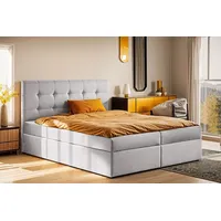 Kaiser möbel Boxspringbett mit matratze und bettkasten, Schlafbett LUDANO