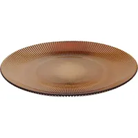 Home&styling collection Gestreifter flacher Teller AMBER, Ø 28 cm