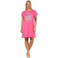 RELAX by Normann Damen Kurzarm Nachthemd mit tollem Motiv