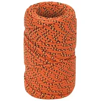 VidaXL Bootsseil Orange 2 mm 500 m Polypropylen 152639
