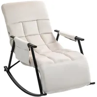 CLP Schaukelstuhl Cathy creme/Samt