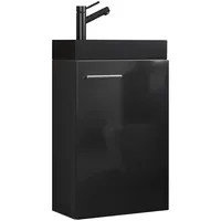 VCM Waschtisch Slito 2-tlg. Schwarz