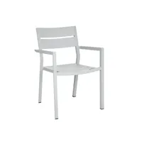 Brafab Gartenstuhl stapelbar Delia Aluminium Light Grey