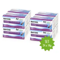 BAYZID® 24x 1 kg Flockkartusche für Pools