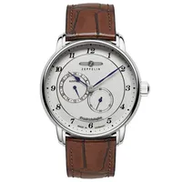 Zeppelin 8568-1 Herrenuhr Automatik Friedrichshafen mit Lederband Braun