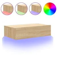 VidaXL TV-Schrank mit LED-Leuchten Sonoma-Eiche 60x35x15,5 cm