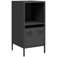 VidaXL Sideboard Schwarz 35x39x73,5 cm Kaltgewalzter Stahl
