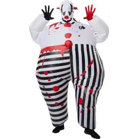 Tectake Horror-Clown Kostüm Unisex Einheitsgröße