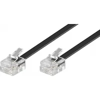 Goobay RJ11 Anschlußkabel 15m,sw,St/St 50320