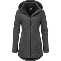 Ragwear Longstrickjacke "Leysha Melange", Damen, Gr. L (40), grau
