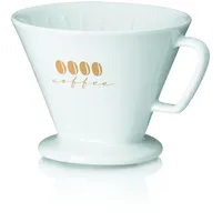 Kela Kaffeefilter EXCELSA aus Porzellan Größe 4 weiß