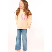 Zwilling Zwillingsherz Hoodie "Alissa-Kids" mit "Smile"-Aufdruck in Neonfarben und