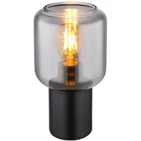 GLOBO Tischlampe Beistelllampe Schlafzimmerlampe Schreibtischlampe Metall Glas H 24