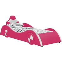 Hti-Living Kinderbett Autobett 90 x 200 cm pink/weiß