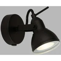 Searchlight Wandleuchte Wandlampe Spotleuchte Metall Schwarz Strahler Schlafzimmerlampe