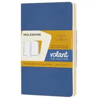 Moleskine Volant Blanko Softcover VE=2 Stück vergissmeinnichtblau/bernsteingelb
