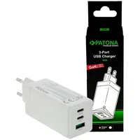 PATONA USB Ladegerät PD 65W 2x USB-C/1x USB-A