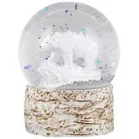 Hti-Living Schneekugel Eisbär weiß
