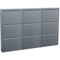 VCM ebuy24 Pisa Schuhschrank mit 9 Klappen/Türen
