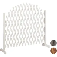 Relaxdays Rankgitter Holz, ausziehbar bis 200 cm, Rankhilfe Kletterpflanzen,