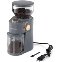 Navaris Kaffeemühle Elektrische Kaffeemühle mit Edelstahl Scheibenmahlwerk - 200W