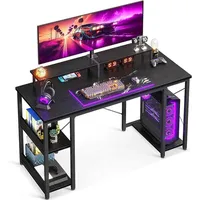 Luxuskollektion Gamingtisch Gaming Schreibtisch Schwarz Regal Monitorständer 120x50x86.5cm OTTO
