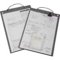 Eichner Auftragstasche m.Klettverschluss u.2 Fächer DIN A4 schwarz VE=10
