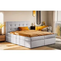 Kaiser Möbel Boxbett, Hellgrau H3, 120x200 cm Schlafzimmer, Betten,