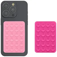 Kwmobile 2X Silikon Saugnapf Handyhalterung - Handy Halter selbstklebend
