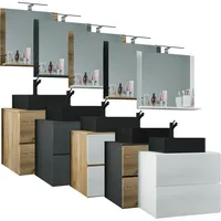 VCM 3-tlg Waschtisch Badmöbel Lendas 60 cm M