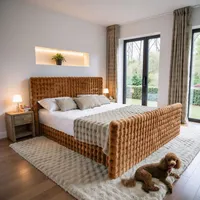 Kaiser möbel Boxspringbett mit bettkasten, matratze, topper, BLANKET stoff