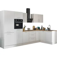 BASIC by Balculina Winkelküche »Turin«, Stellbreite 330x175 cm, wahlweise