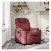 VidaXL Massagesessel Weinrot Stoff