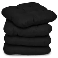 Beautissu Stuhlkissen Schwarz