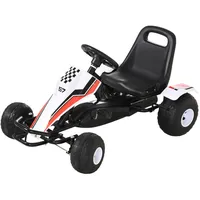 Homcom Go Kart Kinderfahrzeug mit Pedal Bremsen Sitz